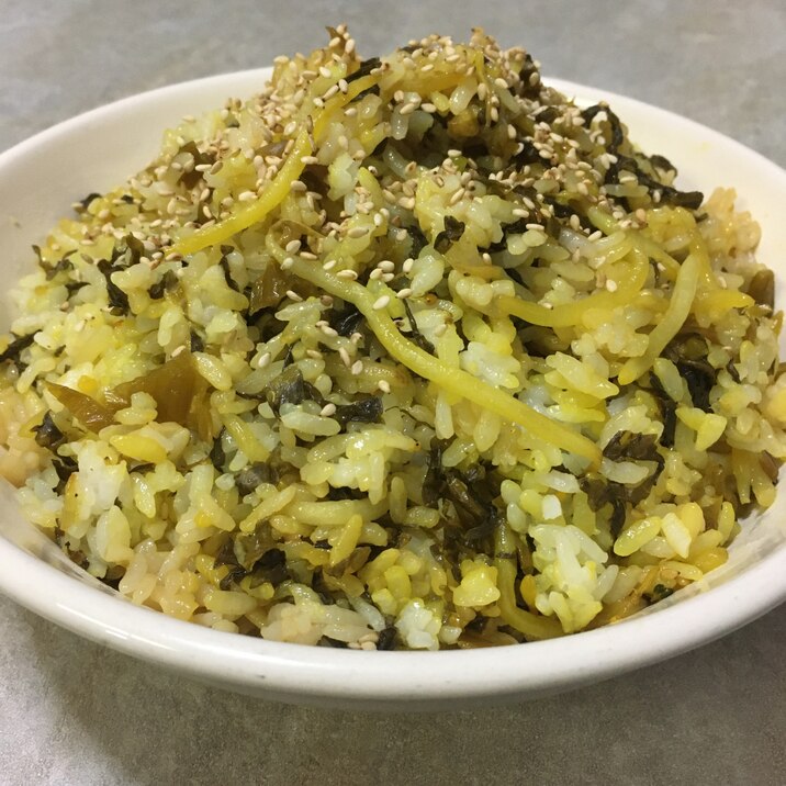 高菜ともやしの焼飯♪